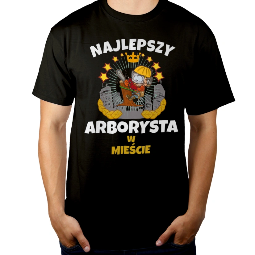 Najlepszy Arborysta W Mieście - Męska Koszulka Czarna