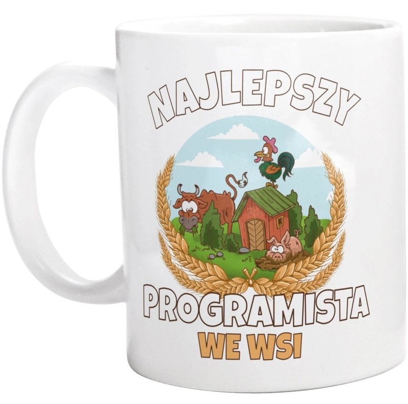 Najlepszy Programista We Wsi - Kubek Biały