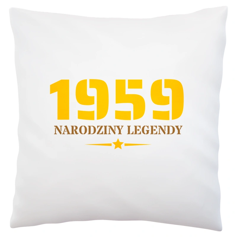 Narodziny Legendy -65 Rok 65 Lat - Poduszka Biała