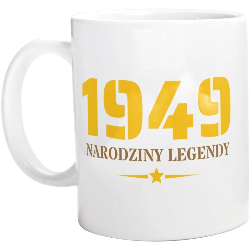 Narodziny Legendy -75 Rok 75 Lat - Kubek Biały