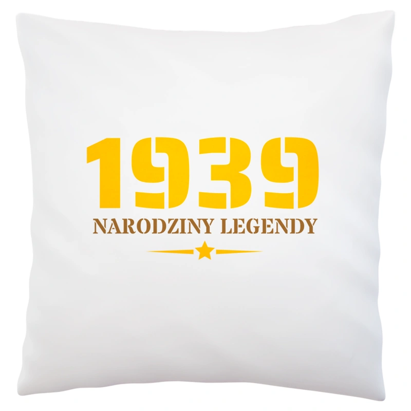 Narodziny Legendy -85 Rok 85 Lat - Poduszka Biała