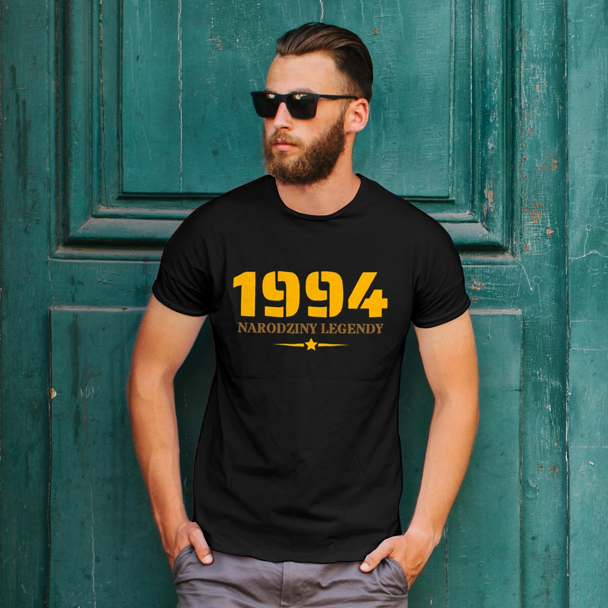 Narodziny Legendy -30 Rok 30 Lat - Męska Koszulka Czarna