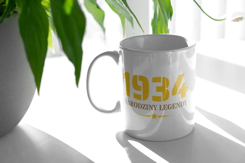 Narodziny Legendy -90 Rok 90 Lat - Kubek Biały