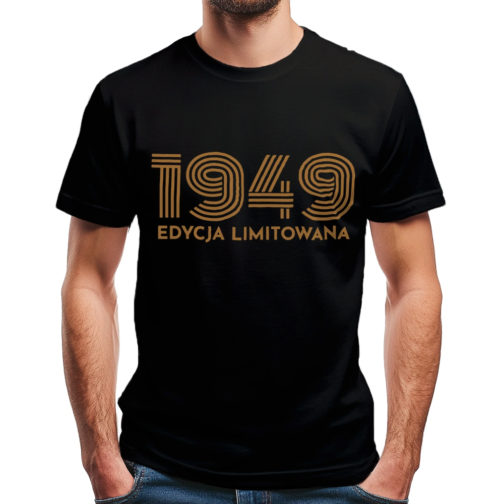 1948 Edycja Limitowana Urodziny 75 - Męska Koszulka Czarna