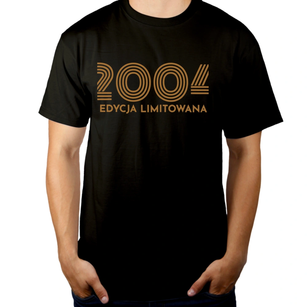 2003 Edycja Limitowana Urodziny 20 - Męska Koszulka Czarna