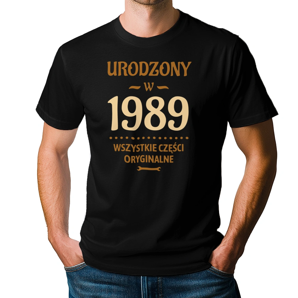 Urodzony W -35 Wszystkie Części Oryginalne - Męska Koszulka Czarna