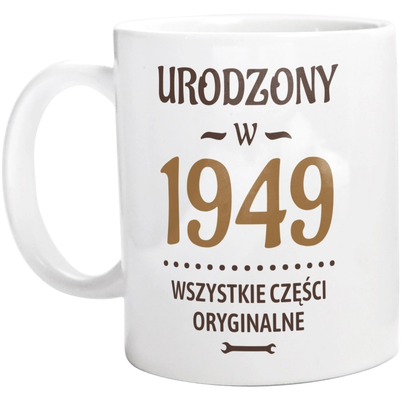 Urodzony W -75 Wszystkie Części Oryginalne - Kubek Biały