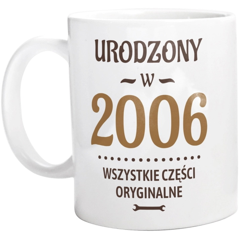 Urodzony W -18 Wszystkie Części Oryginalne - Kubek Biały