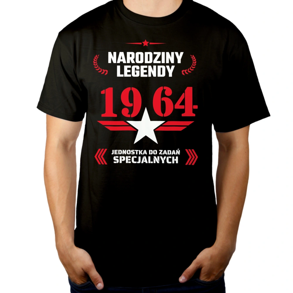 Narodziny Legendy -60 60 Lat - Męska Koszulka Czarna