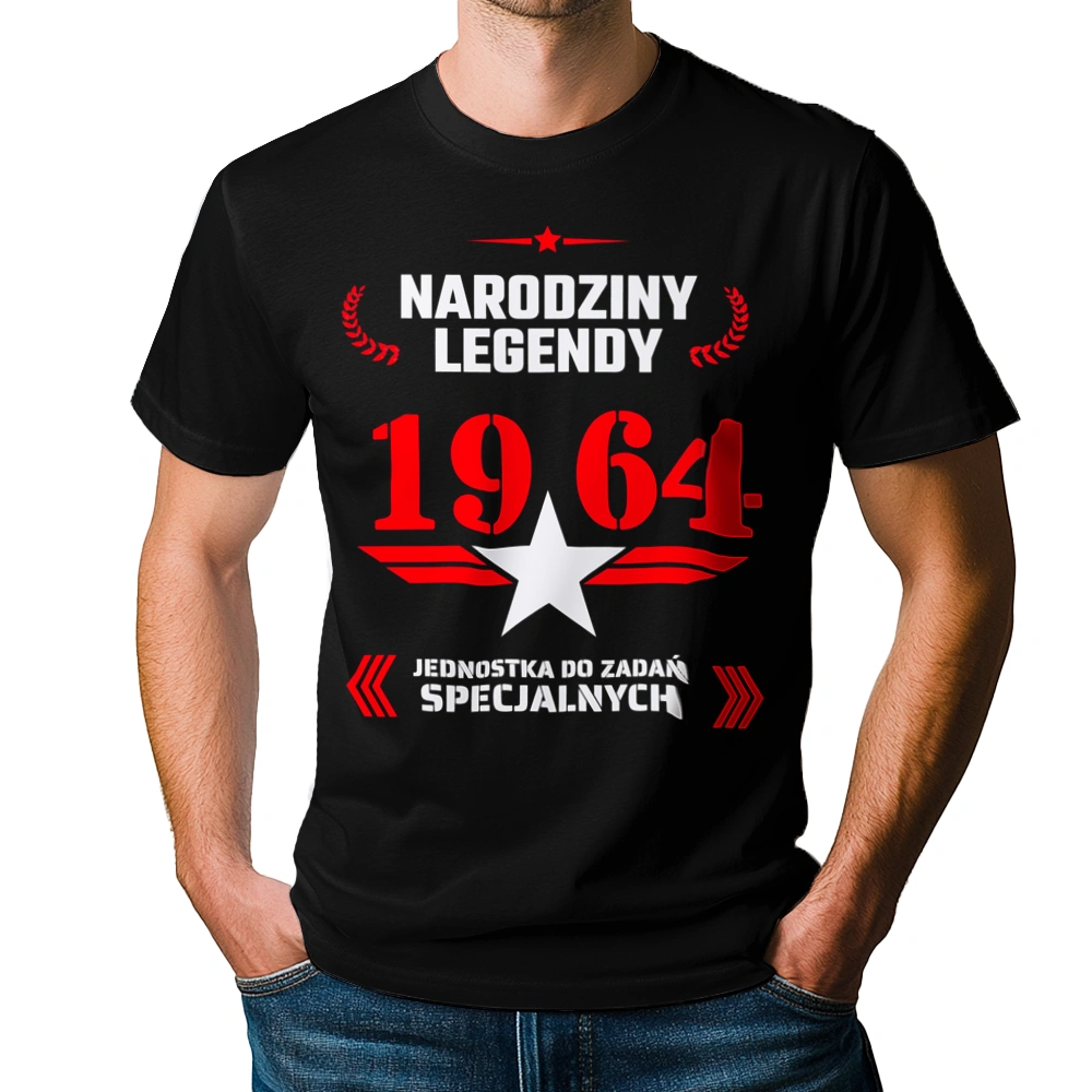 Narodziny Legendy -60 60 Lat - Męska Koszulka Czarna