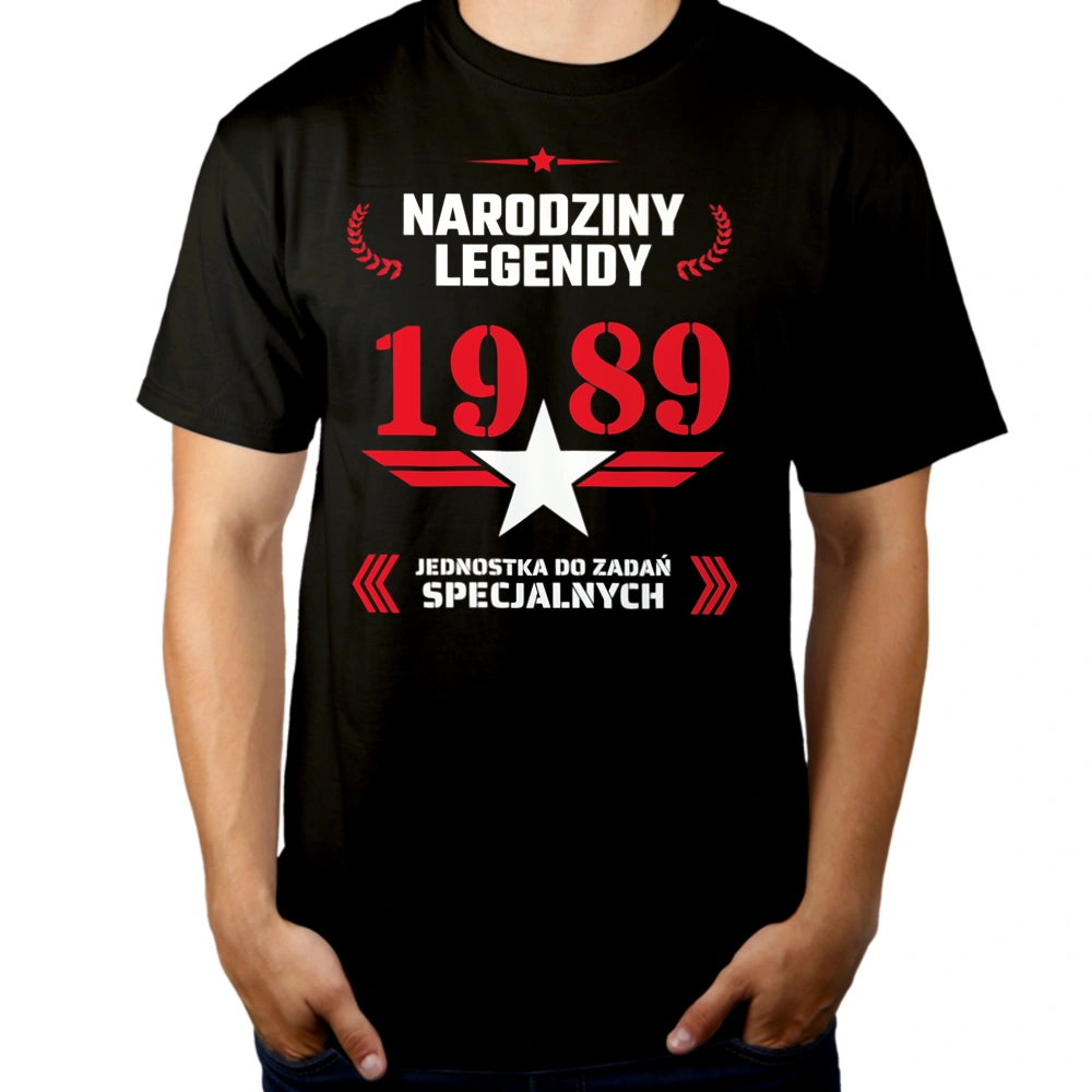 Narodziny Legendy -35 35 Lat - Męska Koszulka Czarna