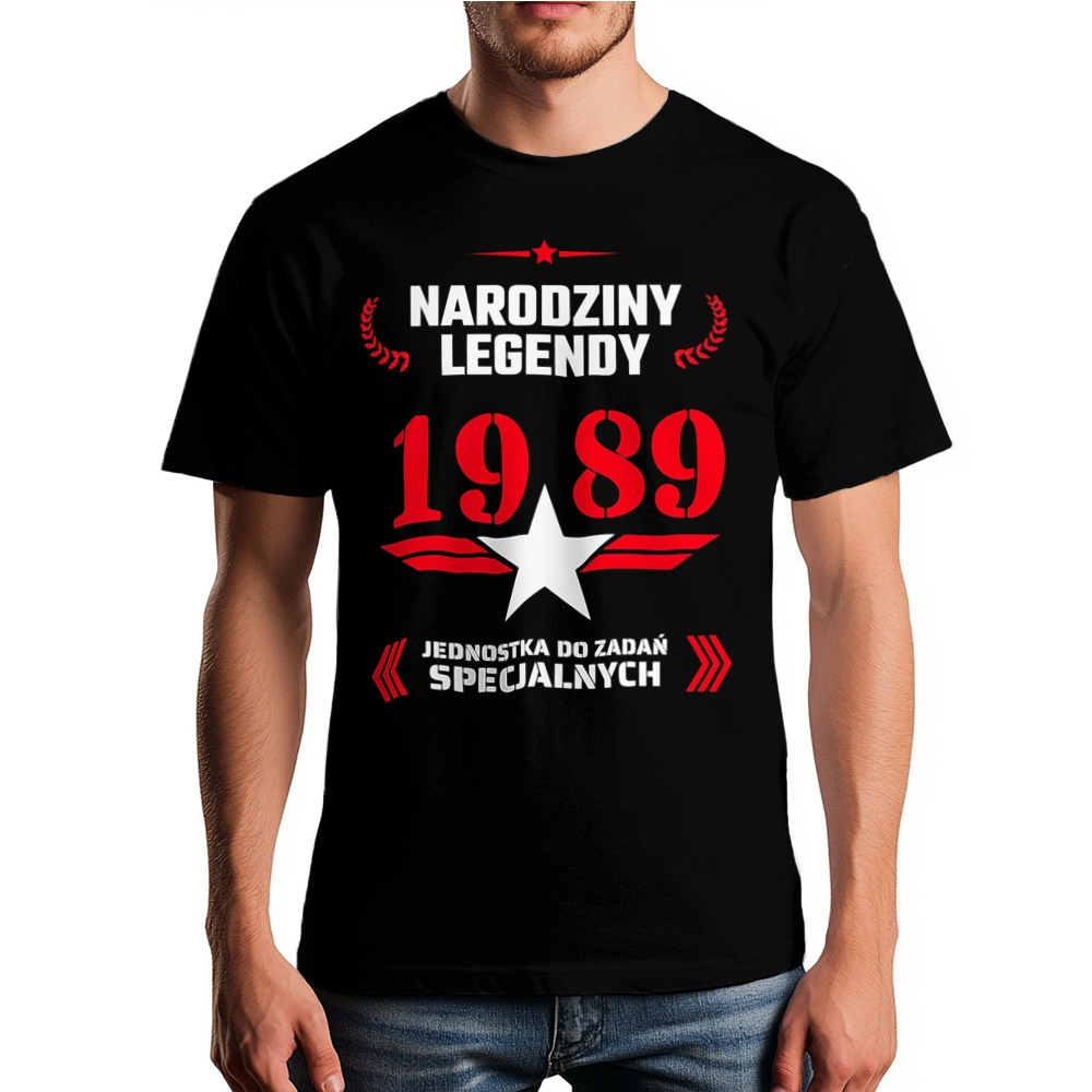 Narodziny Legendy -35 35 Lat - Męska Koszulka Czarna