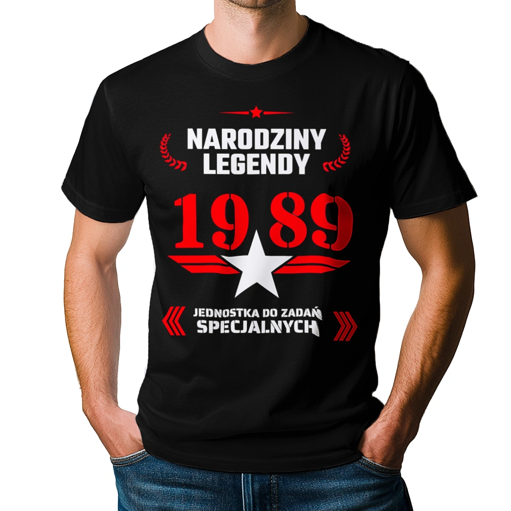 Narodziny Legendy -35 35 Lat - Męska Koszulka Czarna