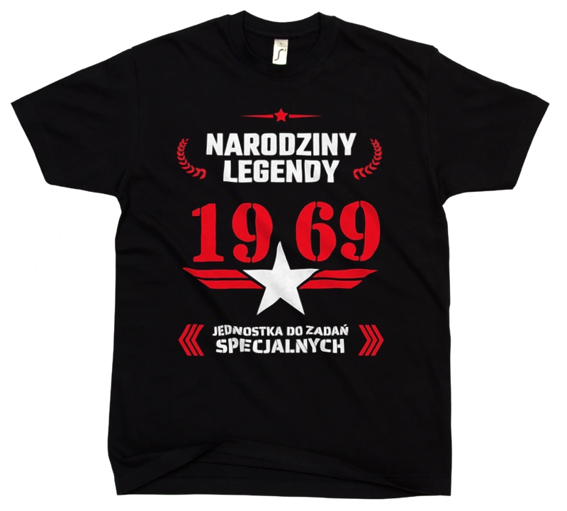 Narodziny Legendy -55 55 Lat - Męska Koszulka Czarna