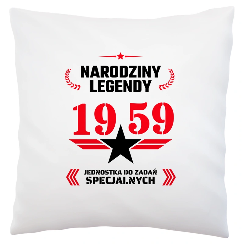 Narodziny Legendy -65 65 Lat - Poduszka Biała