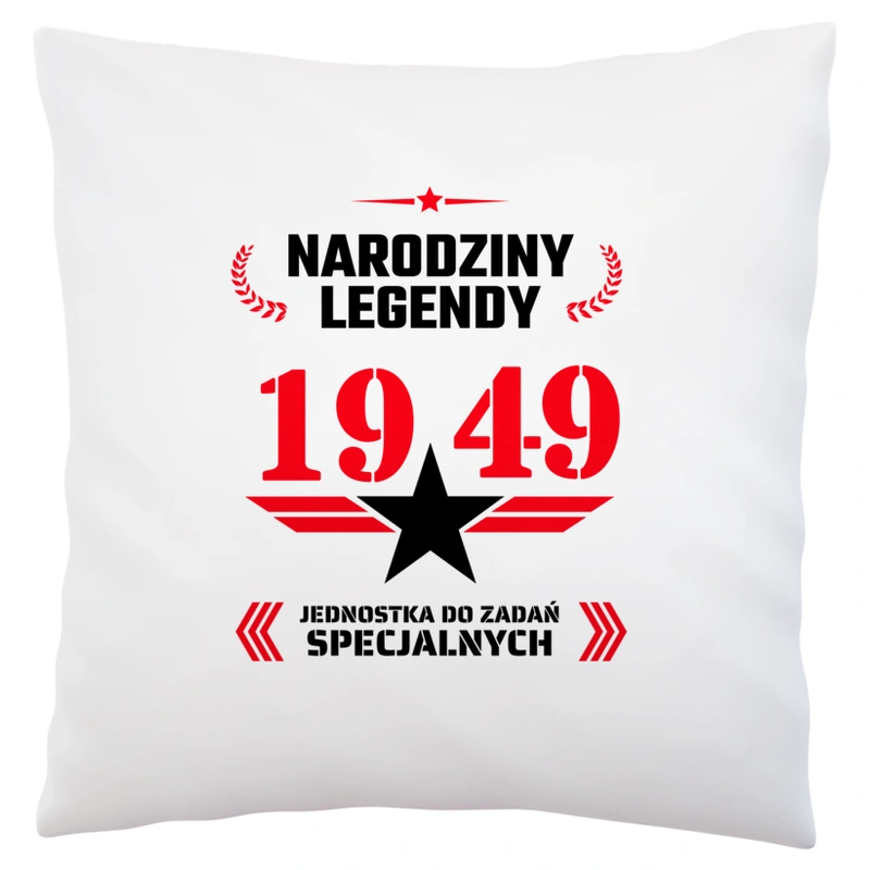 Narodziny Legendy -75 75 Lat - Poduszka Biała