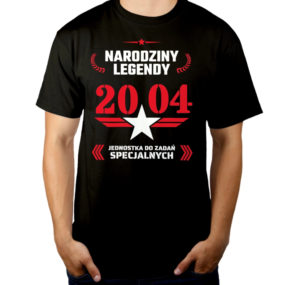 Narodziny Legendy -20 20 Lat - Męska Koszulka Czarna