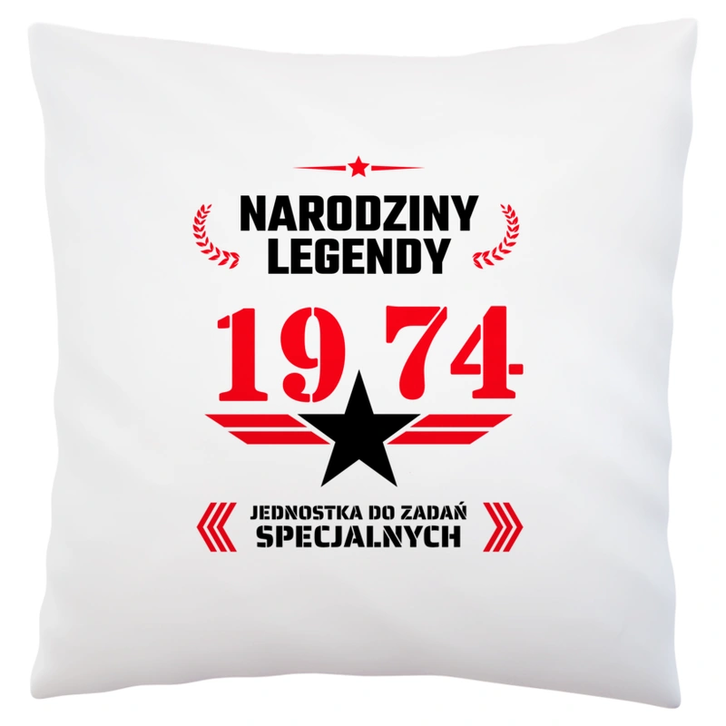 Narodziny Legendy -50 50 Lat - Poduszka Biała