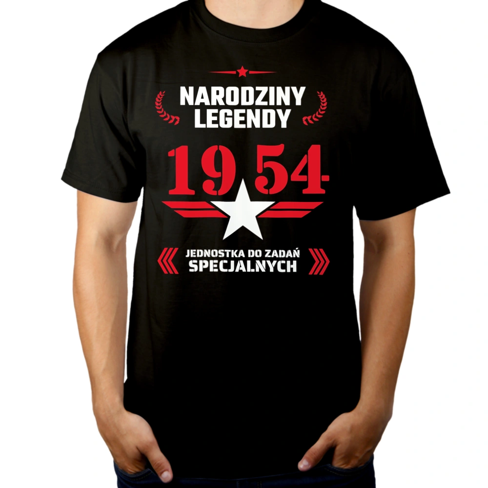 Narodziny Legendy -70 70 Lat - Męska Koszulka Czarna