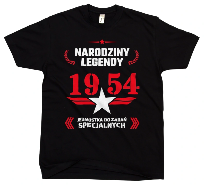 Narodziny Legendy -70 70 Lat - Męska Koszulka Czarna