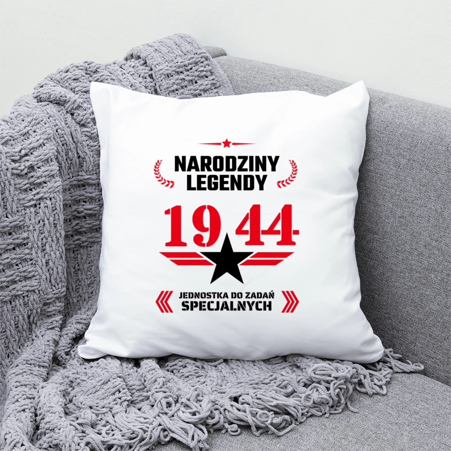 Narodziny Legendy -80 80 Lat - Poduszka Biała