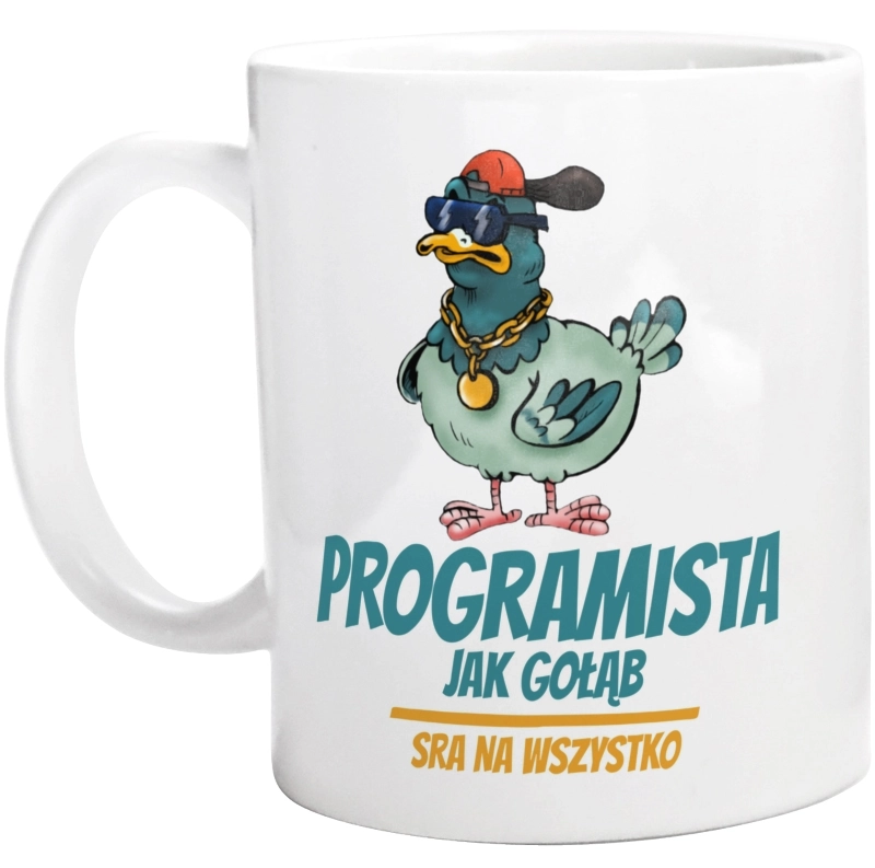 Programista Jak Gołąb - Kubek Biały