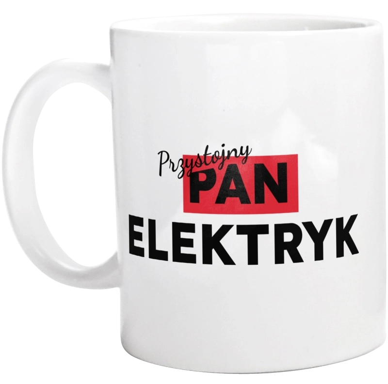 Przystojny Pan Elektryk - Kubek Biały