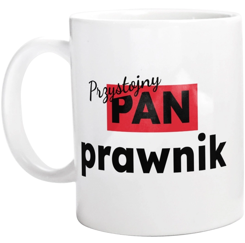 Przystojny Pan Prawnik - Kubek Biały