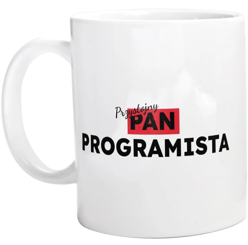 Przystojny Pan Programista - Kubek Biały