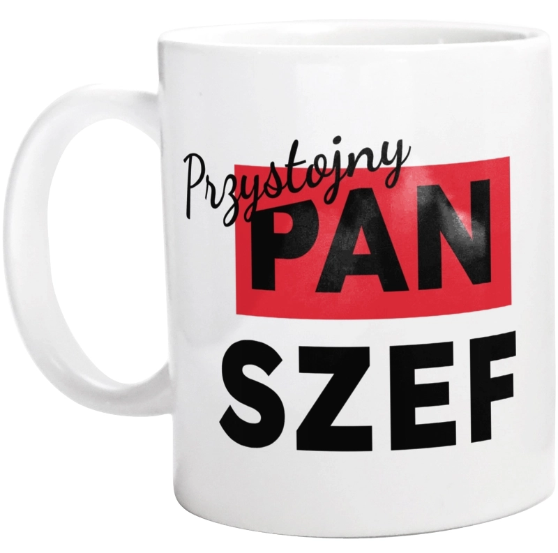 Przystojny Pan Szef - Kubek Biały