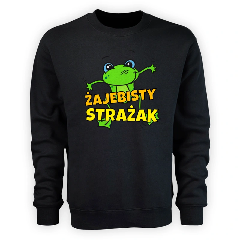 Żajebisty strażak - Męska Bluza Czarna