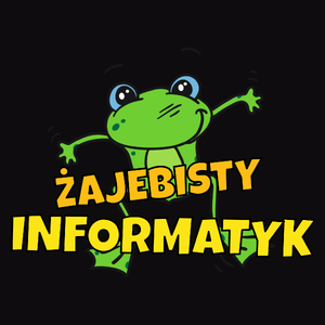 Żajebisty Informatyk - Męska Bluza z kapturem Czarna