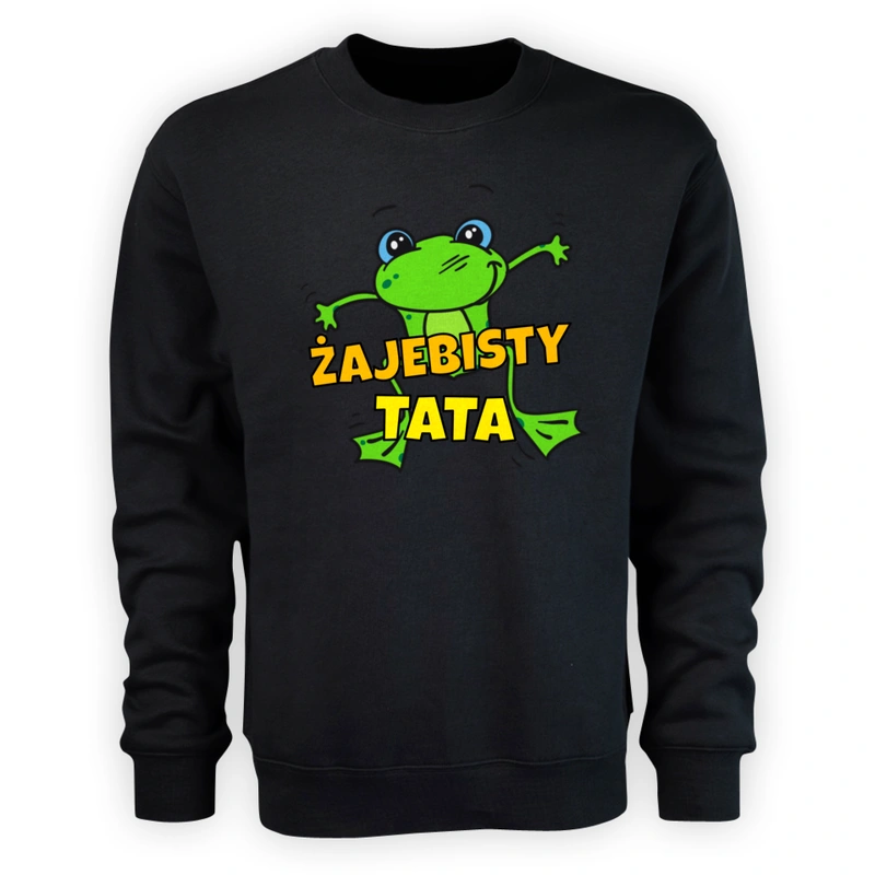 Żajebisty tata - Męska Bluza Czarna