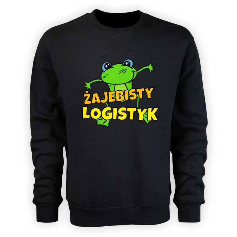 Żajebisty logistyk - Męska Bluza Czarna