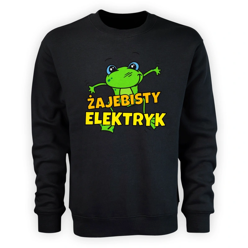 Żajebisty Elektryk - Męska Bluza Czarna