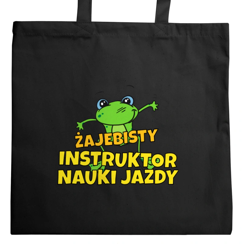 Żajebisty Instruktor Nauki Jazdy - Torba Na Zakupy Czarna