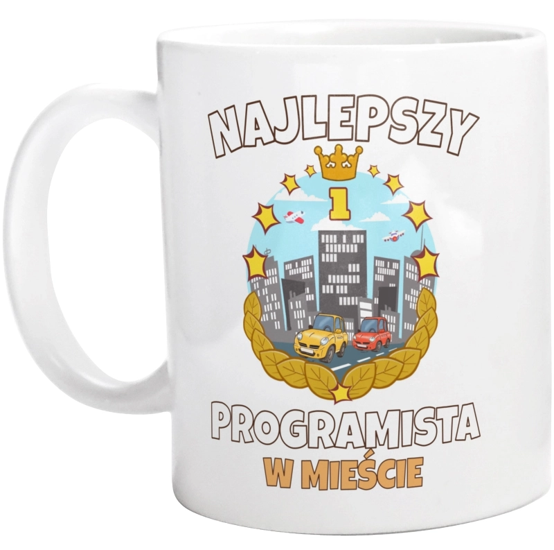 Najlepszy Programista W Mieście - Kubek Biały