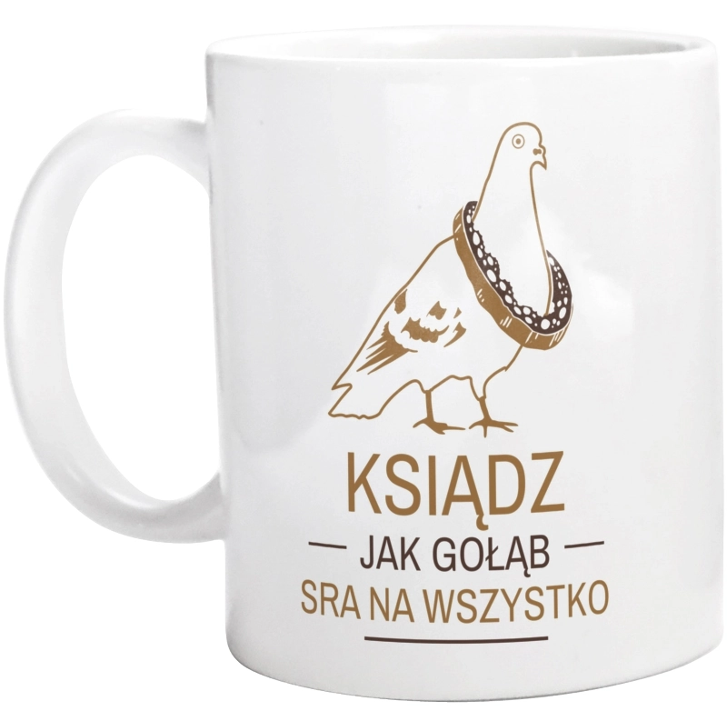 Ksiądz Jak Gołąb - Kubek Biały