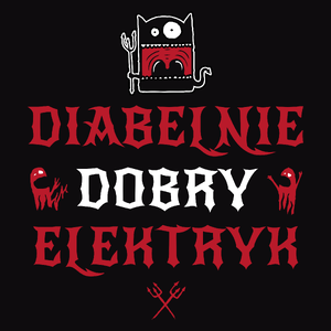 Diabelnie Dobry Elektryk - Męska Koszulka Czarna