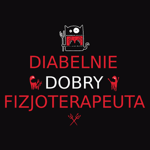 Diabelnie Dobry Fizjoterapeuta - Męska Koszulka Czarna