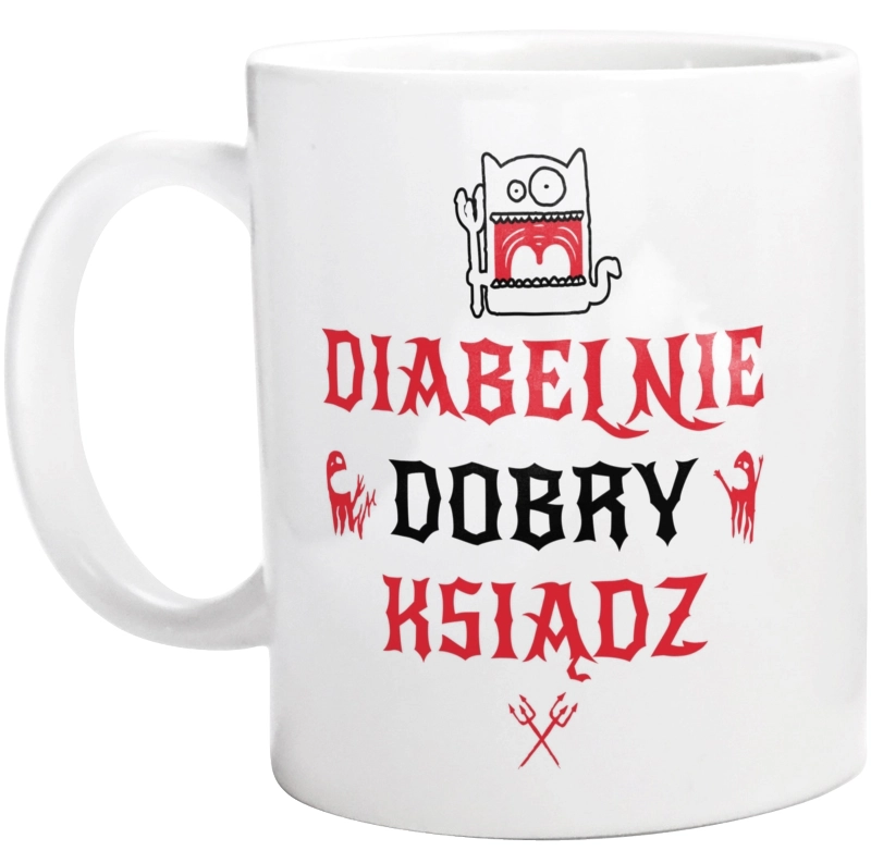 Diabelnie Dobry Ksiądz - Kubek Biały