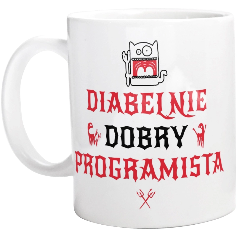 Diabelnie Dobry Programista - Kubek Biały