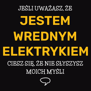 Wredny Elektryk - Męska Koszulka Czarna