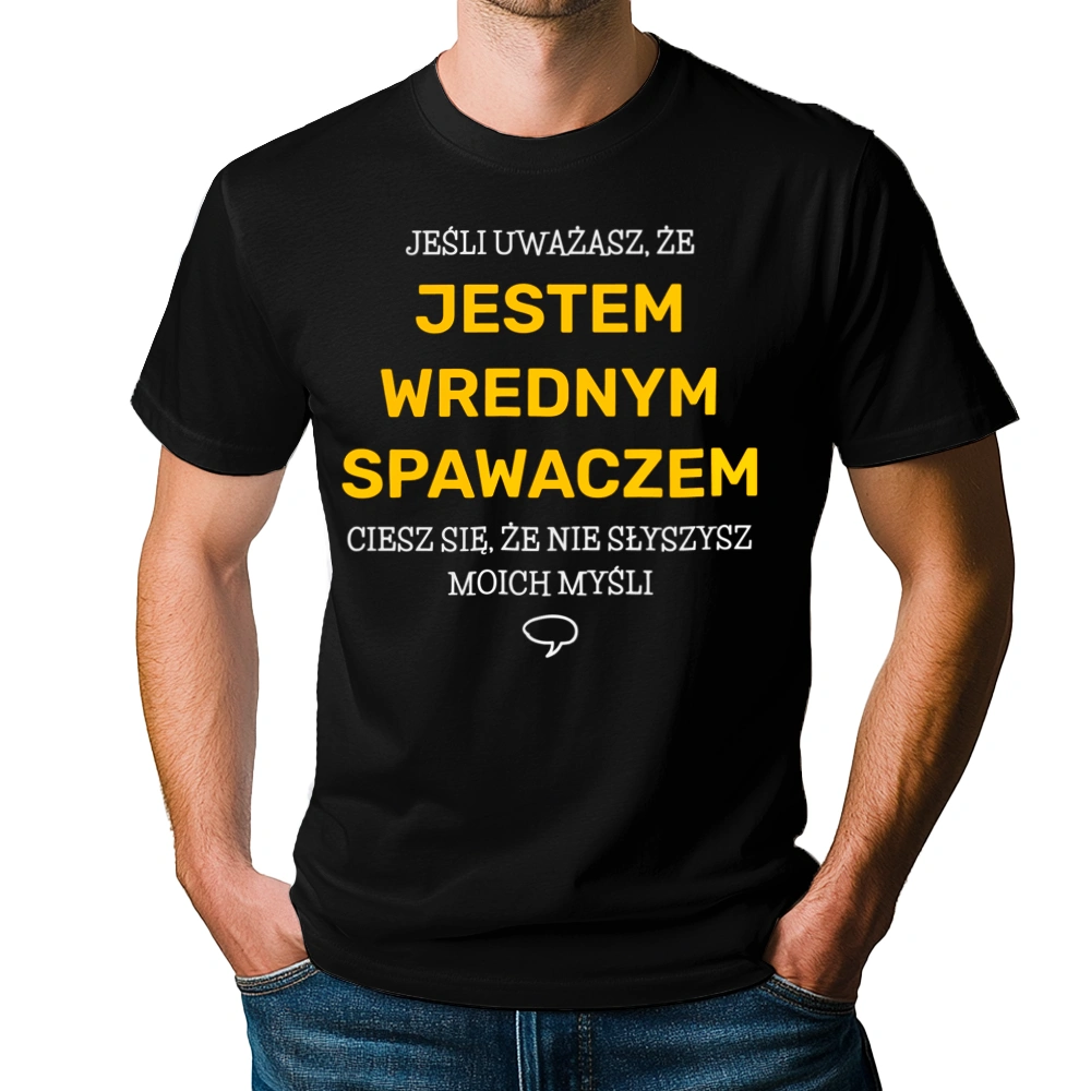 Wredny Spawacz - Męska Koszulka Czarna