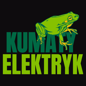 Kumaty Elektryk - Męska Koszulka Czarna