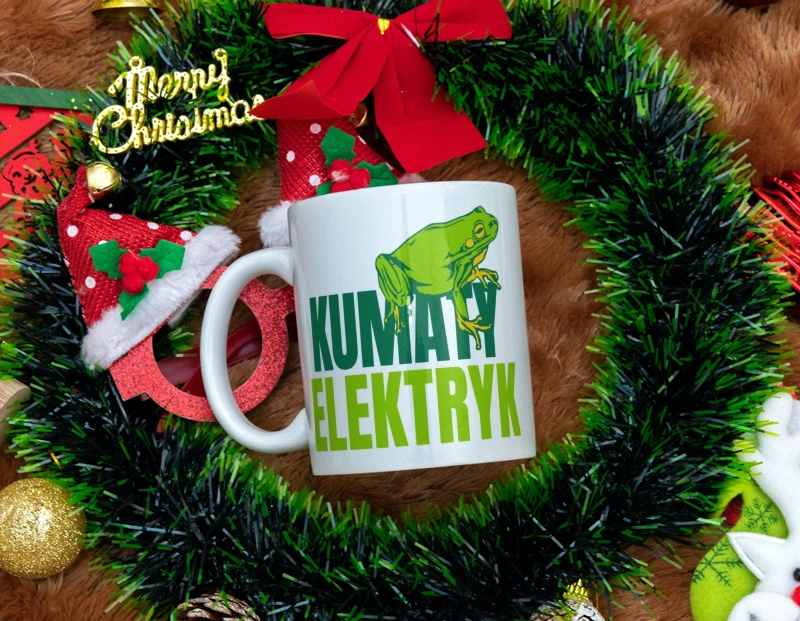 Kumaty Elektryk - Kubek Biały