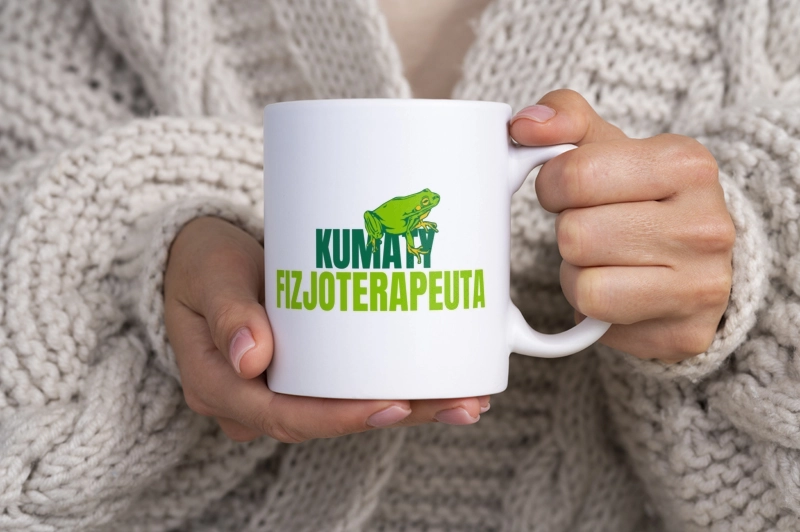 Kumaty Fizjoterapeuta - Kubek Biały