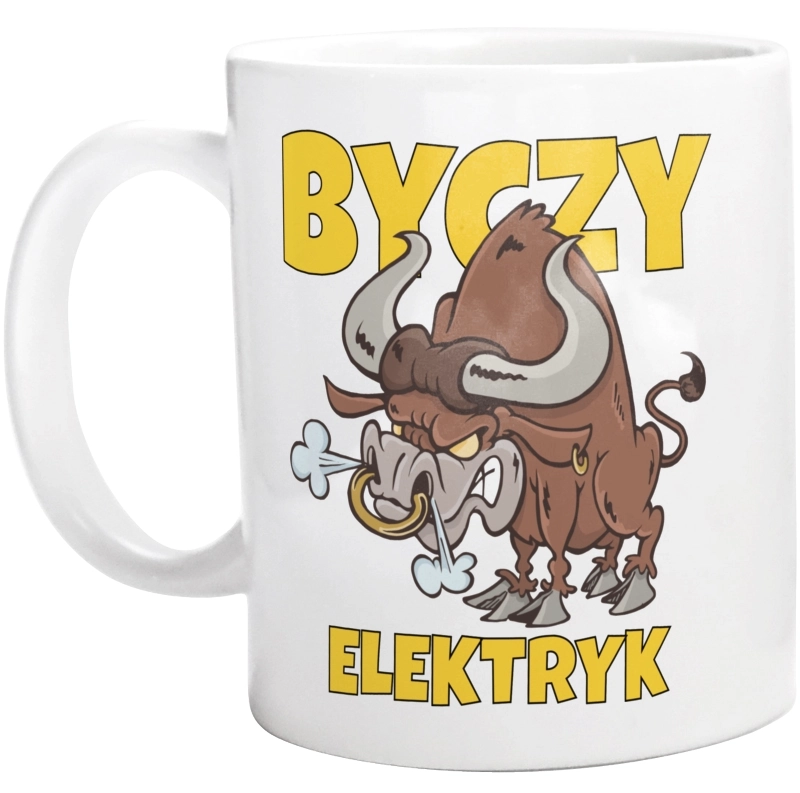 Byczy Elektryk - Kubek Biały