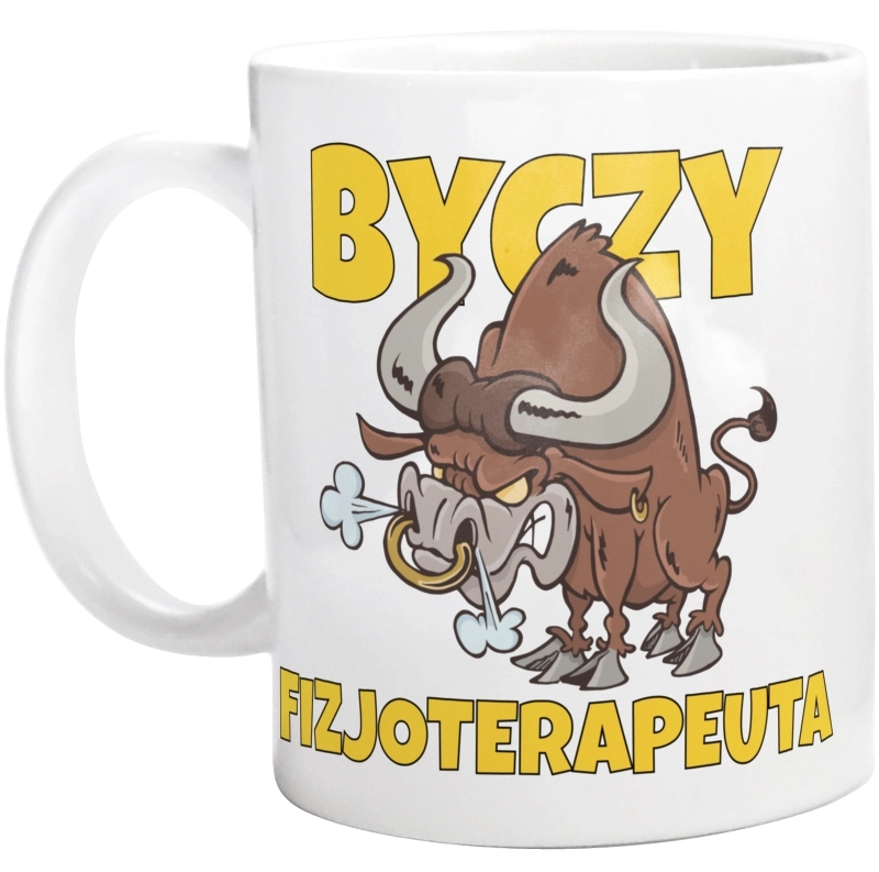 Byczy Fizjoterapeuta - Kubek Biały