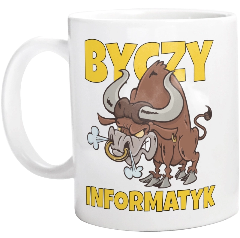 Byczy Informatyk - Kubek Biały